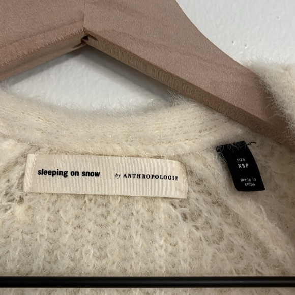Anthropologie Sleeping on Snow Northbound Eyelash Cardigan - Picture 6 of 12
